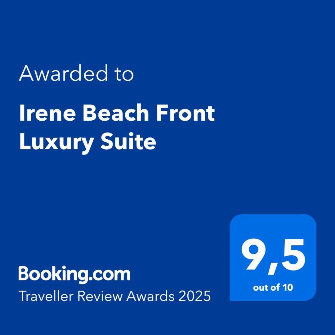Irene Beach Front Luxury Suite Peraía Exterior foto